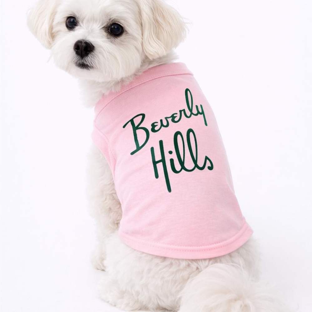 Pink Dog Shirt - Beverly Hills